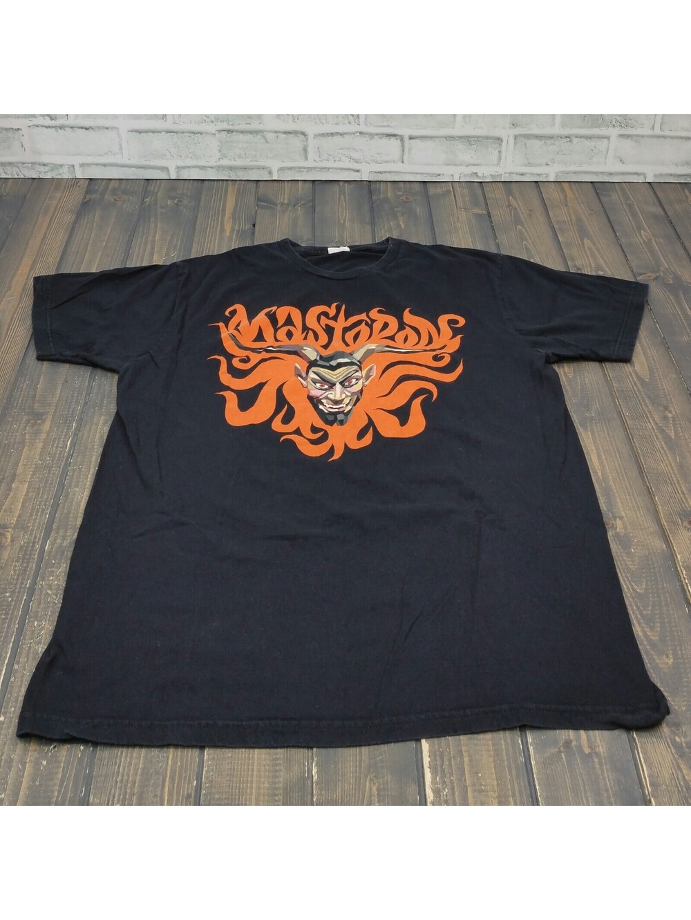 Bay Island Sportswear MASTODON Tour 2013 SIZE XL - USA TOUR BLACK Shirt T-Shirt